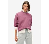 Superdry Essential Logo Overdyed Sweatshirt, Pink, Size 16, Women Pink