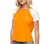 Superdry Essential Logo Slub Retro Short Sleeve T-Shirt S Orange