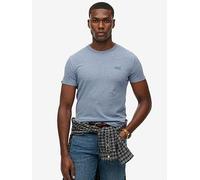 Superdry Essential Logo T-Shirt, Blue, Size M, Men Blue
