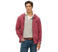 Superdry Essential Logo Washed Full Zip Sweatshirt Pink M Men