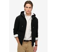 Superdry for man. M2014128A Hooded sweatshirt with zip and logo Essential black (S), Casual, Cotton