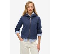 Superdry Essential Logo Zip Hoodie, Blue, Size 10, Women Blue