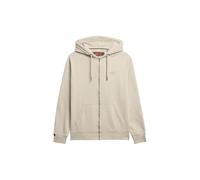 Superdry Essential Logo Zip Hoodie GB - Light Stone Beige (UK, Alpha, L, Regular, Regular, Beige)
