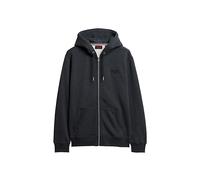 Superdry Essential Logo Zip Hoodie Sweatshirt for Men, Vintage Navy, S