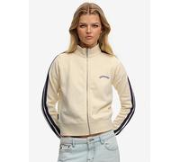 Superdry Essential Logo Track Full Zip Sweatshirt Beige XS Woman