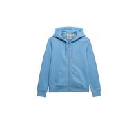 Superdry Essential Logo Full Zip Sweatshirt Blue L Woman