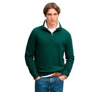 Superdry Essential Serif Logo Half Zip Sweatshirt Green S Men