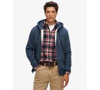 Superdry Essential Zip Up Hoodie Vintage Heritage Navy Marl Jumper