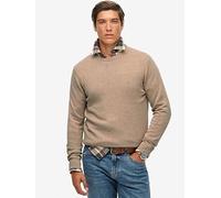 Superdry Essentials Cotton Knitted Jumper, Beige, Size Xl, Men Beige
