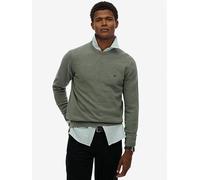 Superdry Essentials Cotton Knitted Jumper, Light Green, Size L, Men Light Green