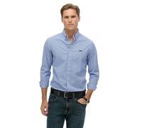 Superdry Essentials Tailored Lite Long Sleeve Shirt L Blue