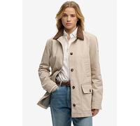 Superdry Estate Cotton Barn Jacket, Beige, Size 8, Women Beige