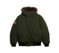 Faux fur bomber jacket Superdry Everest Vert M