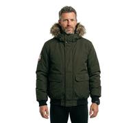 Superdry Everest Faux Fur Bomber Jacket Green S Men