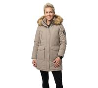 Women's faux fur parka Superdry Everest Beige XL