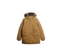 Superdry Everest Faux Hooded Parka Jacket Brown - M