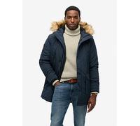 Superdry Everest Faux Fur Parka Jacket - Navy, Navy, Size 2Xl, Men Navy