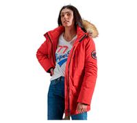 Superdry Women's Everest Parka Jacket, High Risk Red, XS (Size:8)