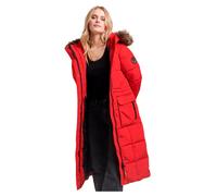 Superdry Everest Longline Puffer Jacket Red XS Women