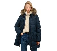 Women's mid-length down jacket Superdry Everest Bleu XS