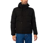 Everest Short Hooded Puffer Jacket Jet Black XL