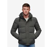 Everest Short Hooded Puffer Jacket Charcoal S
