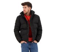 Everest Short Hooded Puffer Jacket Jet Black XL