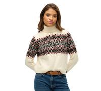 Superdry Womens Fairisle Pattern Roll Neck Jumper