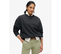 Superdry female Cotton Rich Oversized Sweatshirt - 10 - Black, Green,Black,White,Coral,Beige