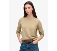 Superdry female Crew Neck Jumper with Wool - 12 - Brown, Brown