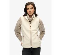 Superdry female Fleece Gilet - 12 - White, White