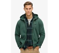 Superdry Essential Logo Washed Full Zip Sweatshirt XL Green