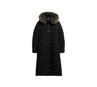 Superdry Fuji Faux Fur Hooded Longline Jacket