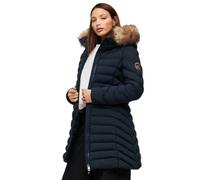 Women's mid jacket Superdry Fuji Faux Fur Bleu XS
