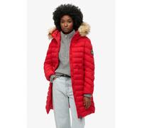 Superdry Fuji Faux Fur Jacket Red XS Woman