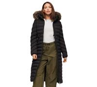 Superdry Fuji Faux Fur Hooded Longline Jacket