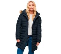 Superdry Fuji Mid Length Puffer Jacket Blue XS Woman