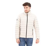 Superdry Fuji Print Padded Jacket Beige S Men