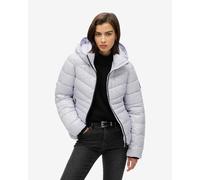 Superdry Fuji Quilt Padded Jacket with Hood light blue Women - XS