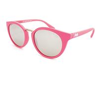 Superdry Girlfriend Sunglasses Pink Rubberised with Silver Mirrored Lenses 116