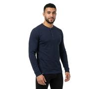 Superdry Grandad Long Sleeve T-shirt Blue XL Men