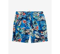 Superdry Hawaiian Print 17 Inch blue green red swimming trunks - M