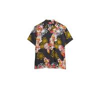 Superdry Hawaiian Resort Shirt - Asanoha Black (UK, Alpha, M, Regular, Regular, Asanoha Black)