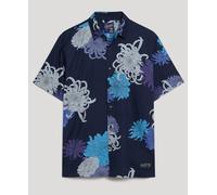 Superdry Hawaiian Short Sleeve Shirt, Navy/Multi