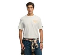 Superdry Heritage Biker Loose Fit Short Sleeve T-shirt White M Men