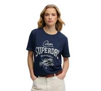 Superdry Heritage Hamptons Short Sleeve T-shirt Blue XL Woman