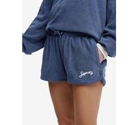 Superdry Heritage Terry Shorts, Blue, Size 10, Women Blue