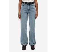 Superdry High Rise Wide Leg Jeans, Blue, Size 28, Inside Leg 30, Women Blue