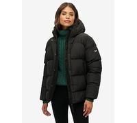 Superdry Hooded 5 Baffle Sports Puffer - Black, Black, Size 10, Women Black