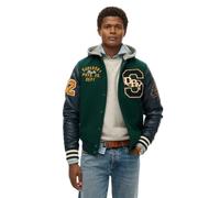 Hooded bomber with badge Superdry College Vert L